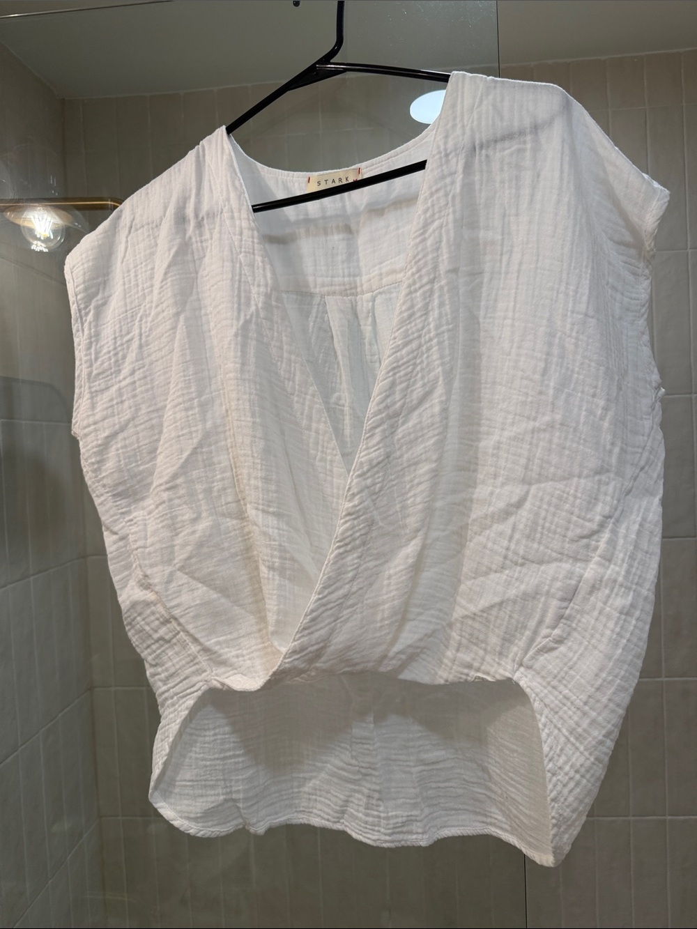 Stark x cotton gauze top
